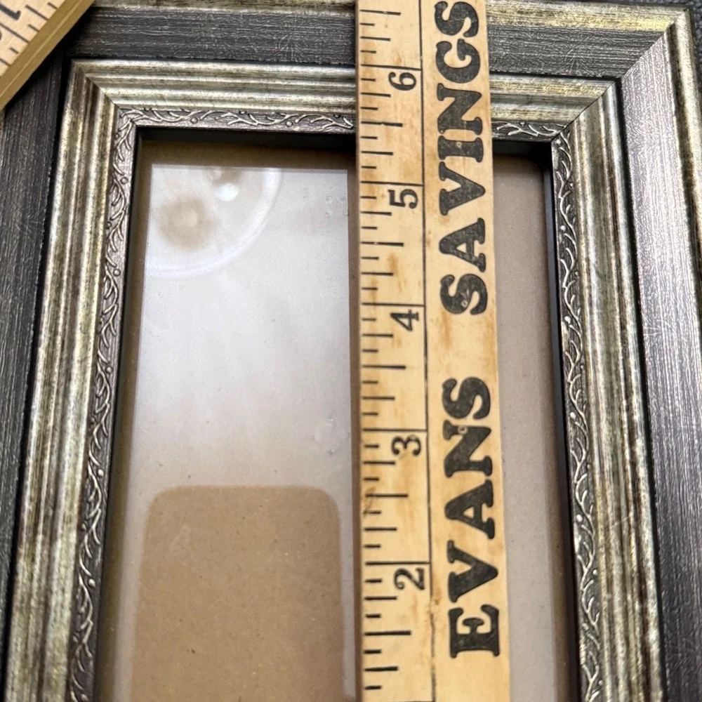 Ornate 4x6 Picture Frame Antiqued Silver Pewter Look Tabletop Wall Decor